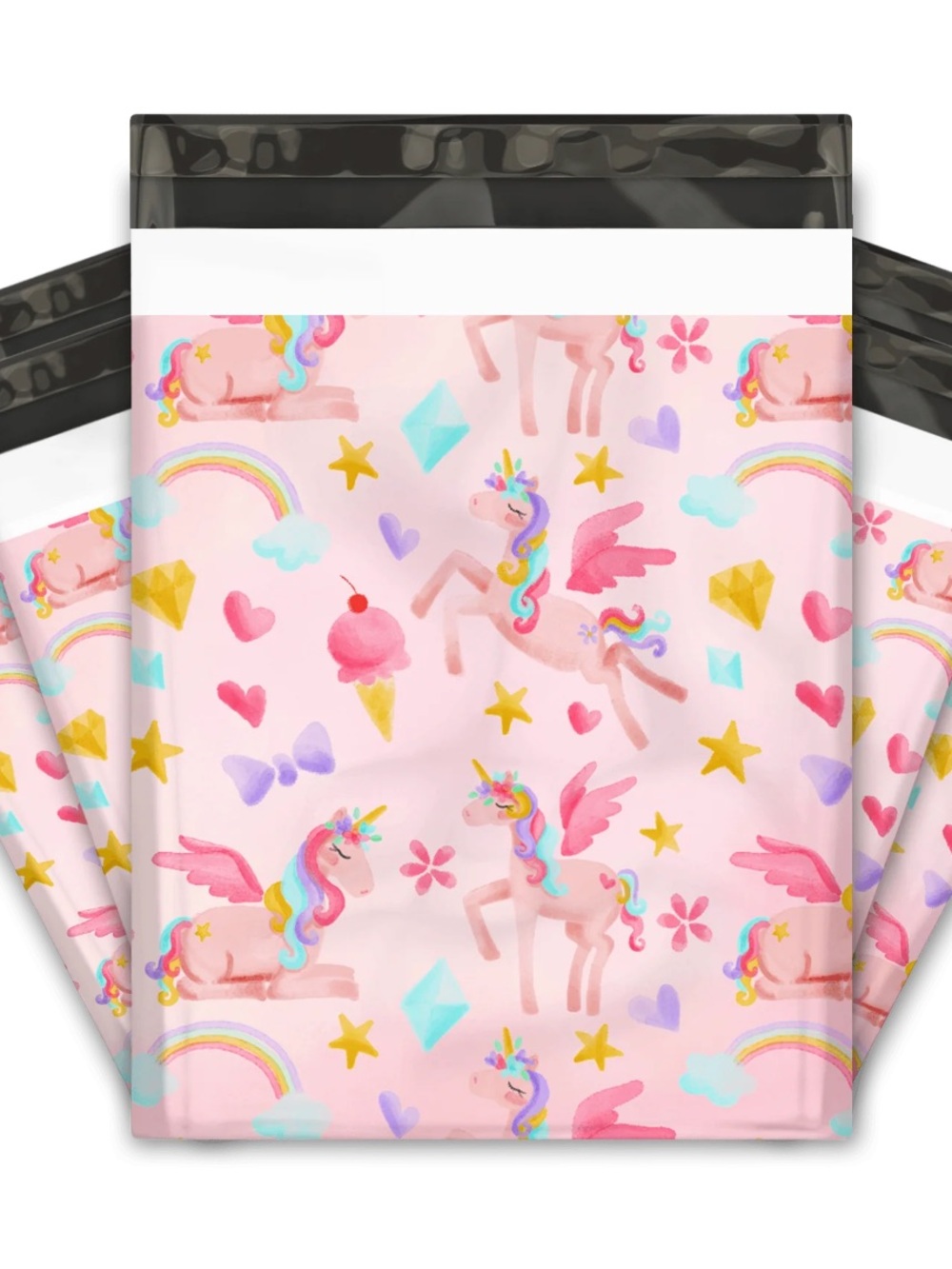 20 Unicorn Pastel Dream Polymailers 10x13 Pink Shipping Bags Boutique Packaging